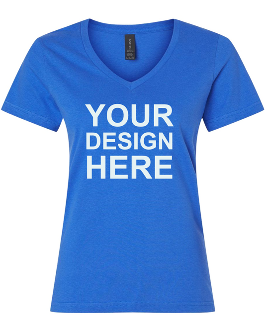 Gildan 64V00L Women’s Softstyle V-Neck T-Shirt