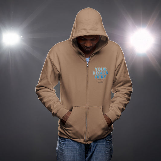 ATC 6600 EARTH WASH TOURBILLON FLEECE FULL ZIP HOODIE