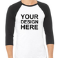 Bella+Canvas 3200 3/4 Sleeve Basesball T-Shirt