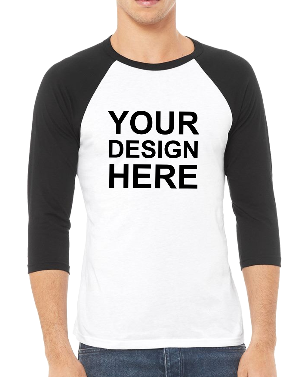 Bella+Canvas 3200 3/4 Sleeve Basesball T-Shirt