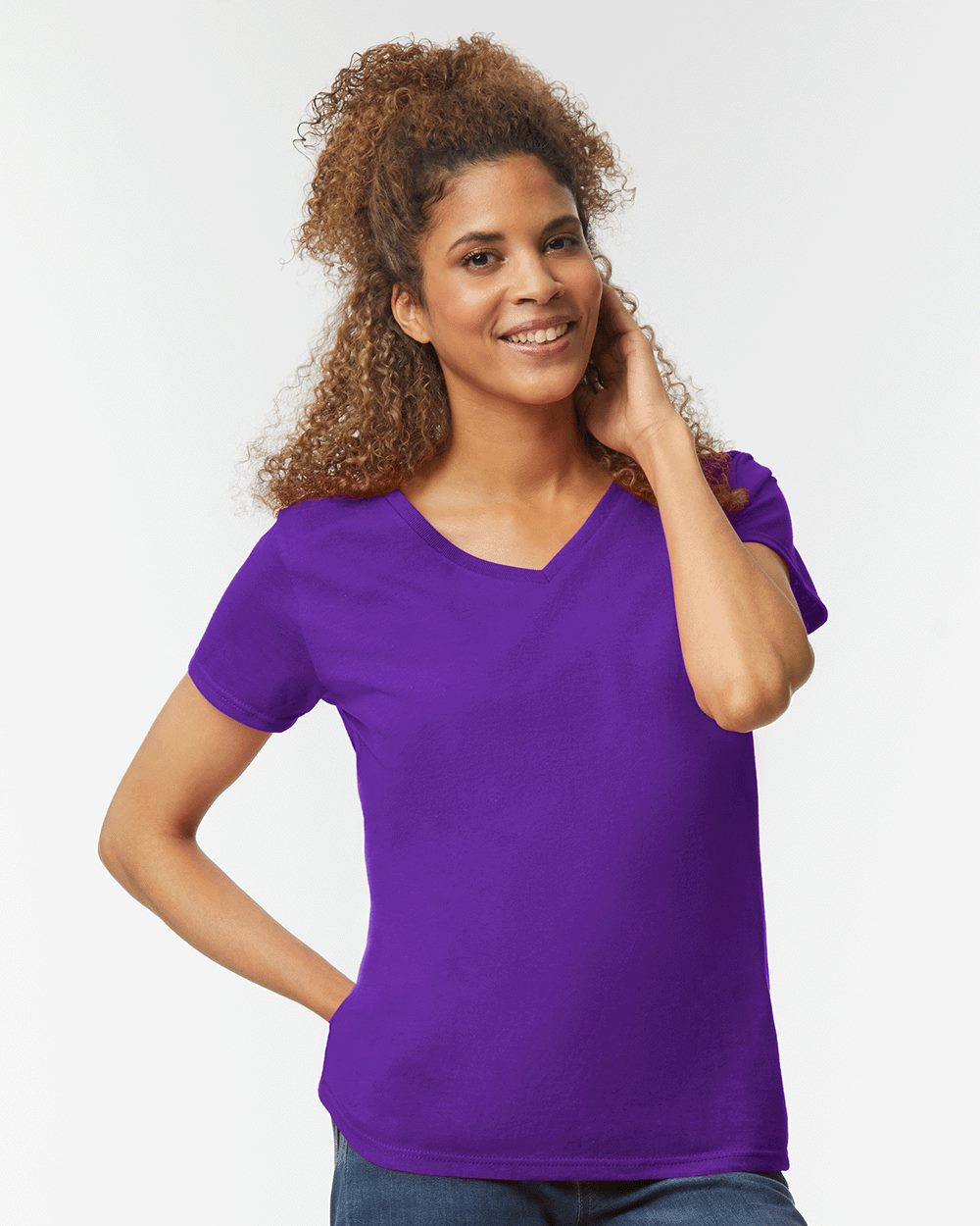 Gildan 5V00L Women’s Heavy Cotton V-Neck T-Shirt