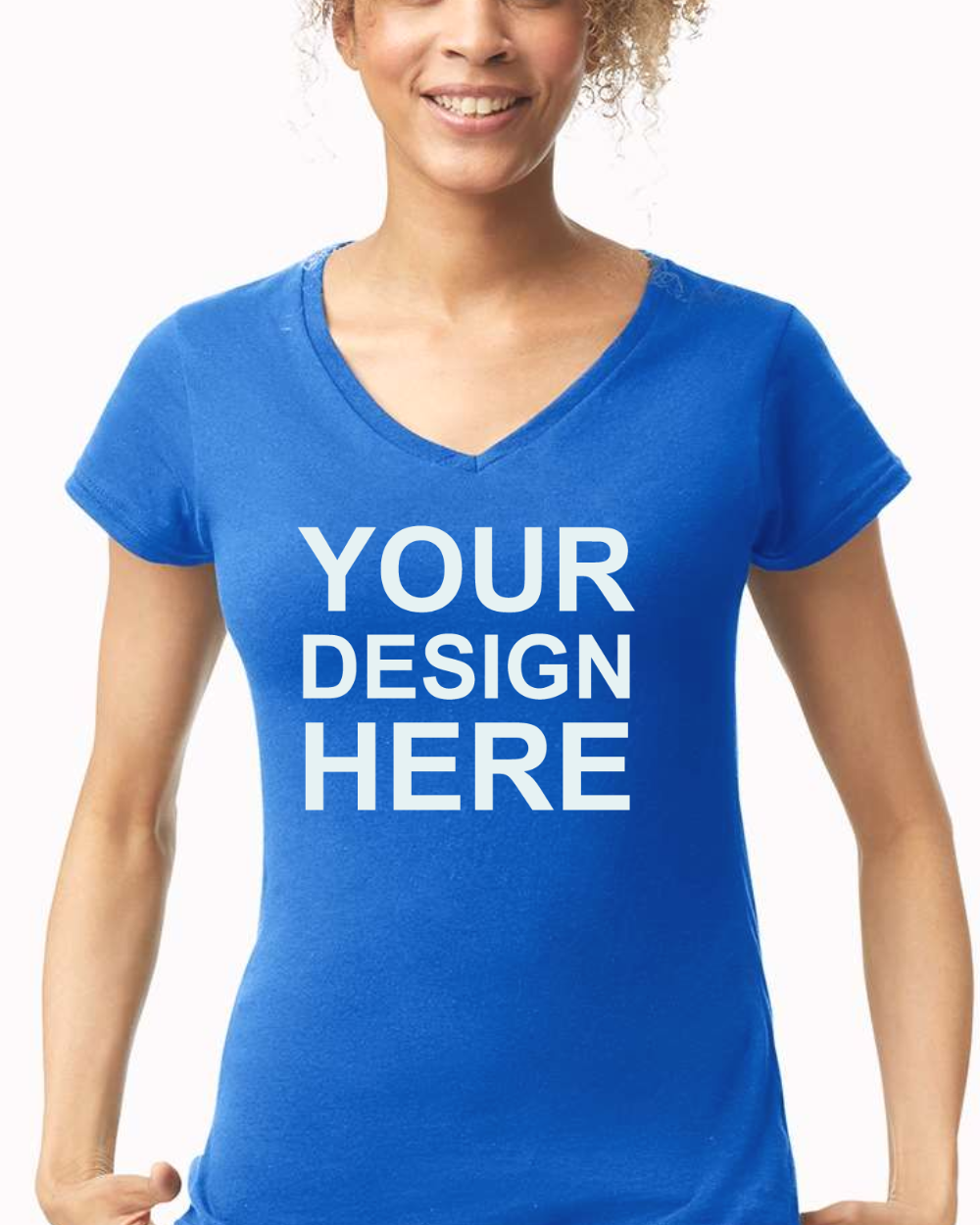 Gildan 64V00L Women’s Softstyle V-Neck T-Shirt