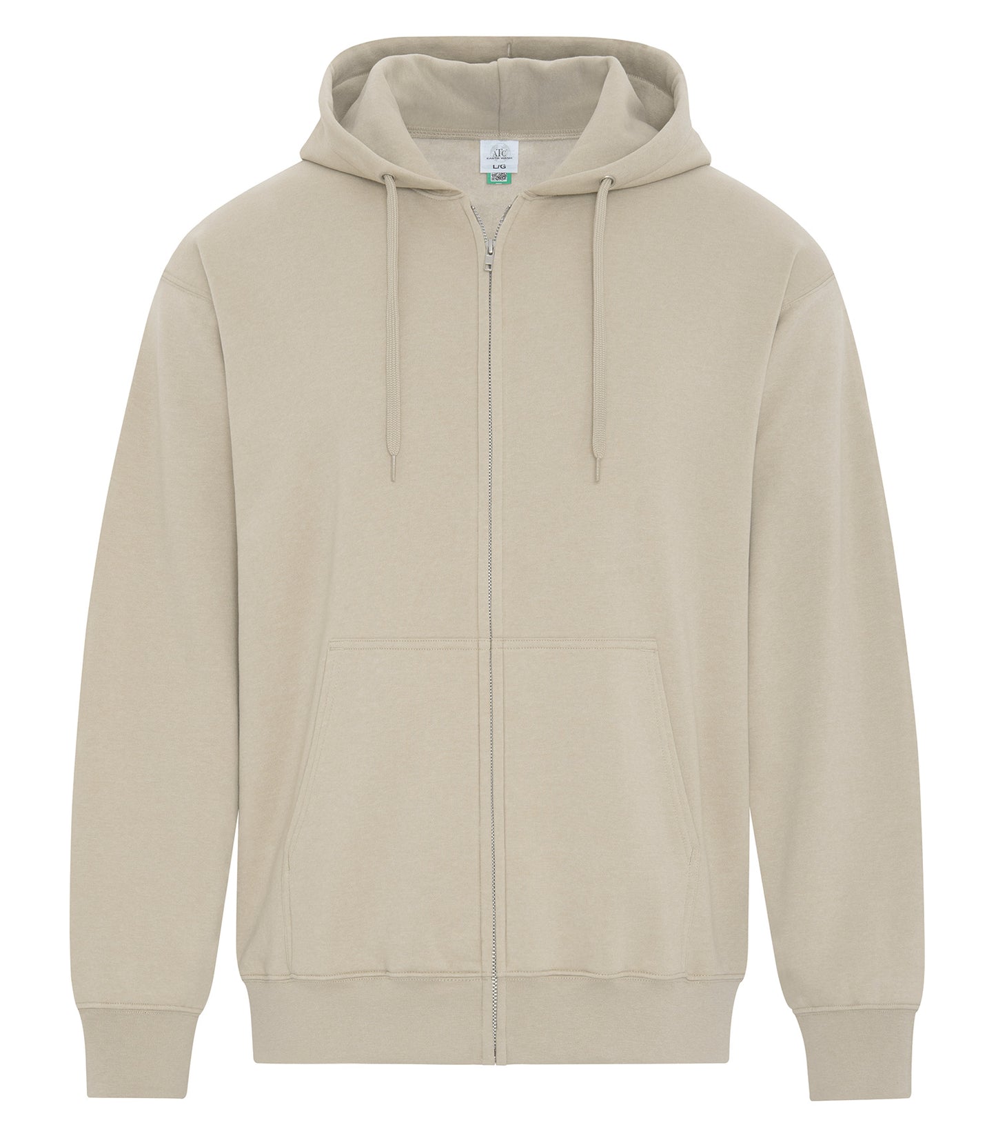 ATC 6600 EARTH WASH TOURBILLON FLEECE FULL ZIP HOODIE